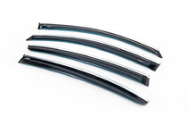 Вітровики з хромованим молдингом молдингом (4 шт, HIC) фото 1