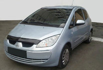 Mitsubishi Colt 2004-2012 рр. Дефлектор капота 2009+ (SIM) фото 1