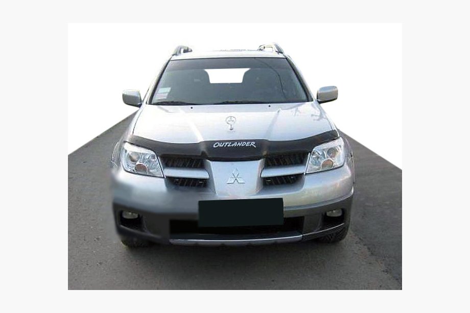 Mitsubishi Outlander 2001-2006 рр. Дефлектор капота logo 2001-2006 (SIM) Image