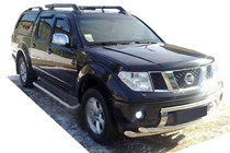 Nissan Pathfinder R51 2005-2014 рр. Дефлектор капота 2010-2014 (SIM) фото 1