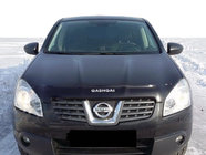 Nissan Qashqai 2007-2010 рр. Дефлектор капота з лого (SIM) фото 1