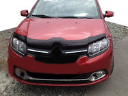 Renault Logan II 2013-2022 рр. Дефлектор капоту (SIM) фото 1