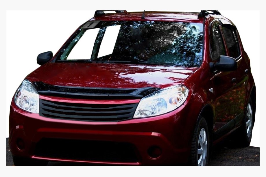 Renault Sandero 2007-2013 рр. Дефлектор капоту (SIM) Image