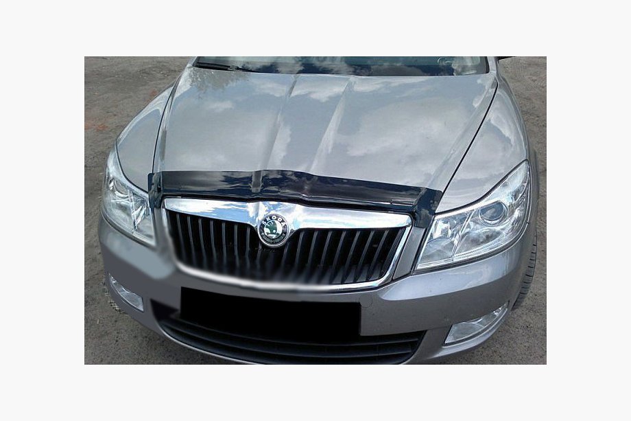Skoda Octavia II A5 2010-2013 рр. Дефлектор капота 2004-2013 (SIM) Image