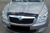 Skoda Octavia II A5 2010-2013 рр. Дефлектор капота 2004-2013 (SIM) фото 1