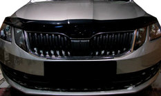 Skoda Octavia III A7 2013-2019 рр. Дефлектор капота 2017+ (SIM) фото 1