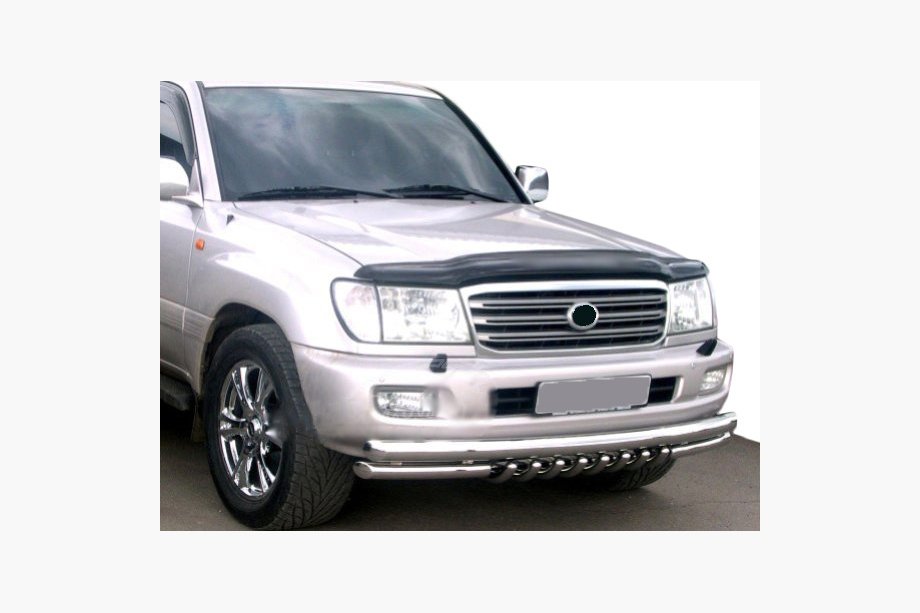 Toyota Land Cruiser 100 1998-2007 рр. Дефлектор капота з логотипом (SIM) Image