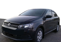 Volkswagen Polo 2010-2017 рр. Дефлектор капота SD/HB 2009-2015 (SIM) фото 1