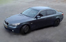 BMW 5 серія E60/E61 2003-2010 рр. Вітровики (4 шт, SIM хром) фото 1