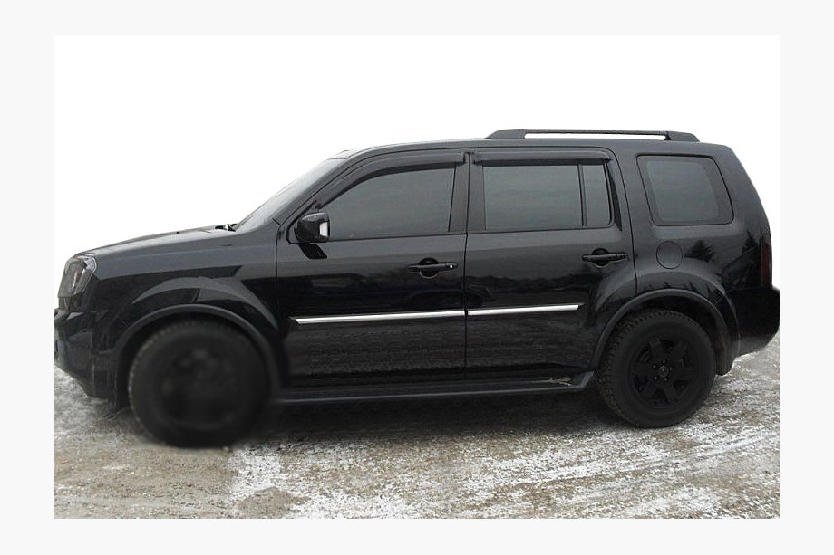 Honda Pilot 2008-2015 рр. Вітровики (4 шт, SIM) Image