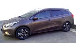 Kia Ceed 2012-2018 рр. Вітровики WG (4 шт, SIM) фото 1