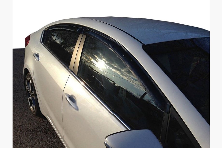 Kia Cerato 3 2013-2018 рр. Вітровики (4 шт, SIM) Image
