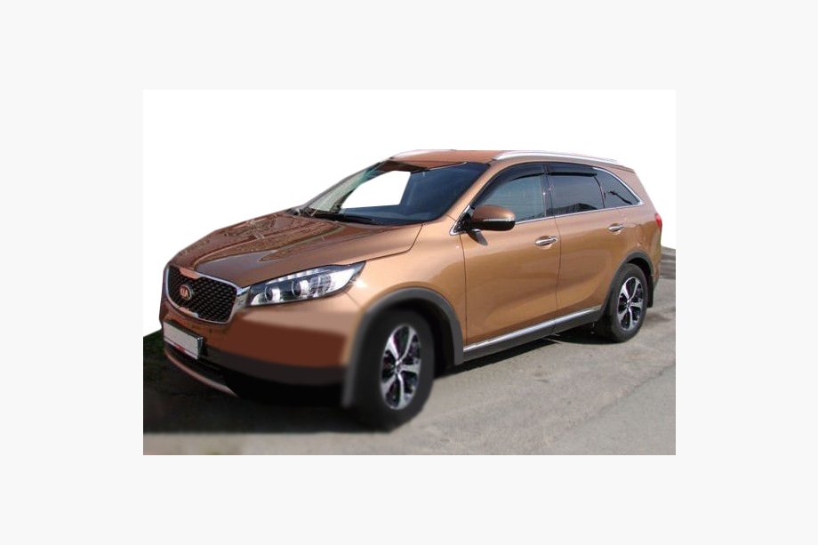 Kia Sorento III UM 2014-2020 рр. Вітровики (4 шт, SIM) Image