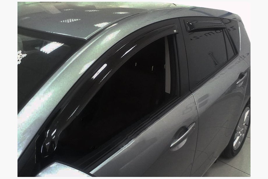 Mazda 3 2009-2013 рр. Вітровики HB (4 шт, SIM) Image