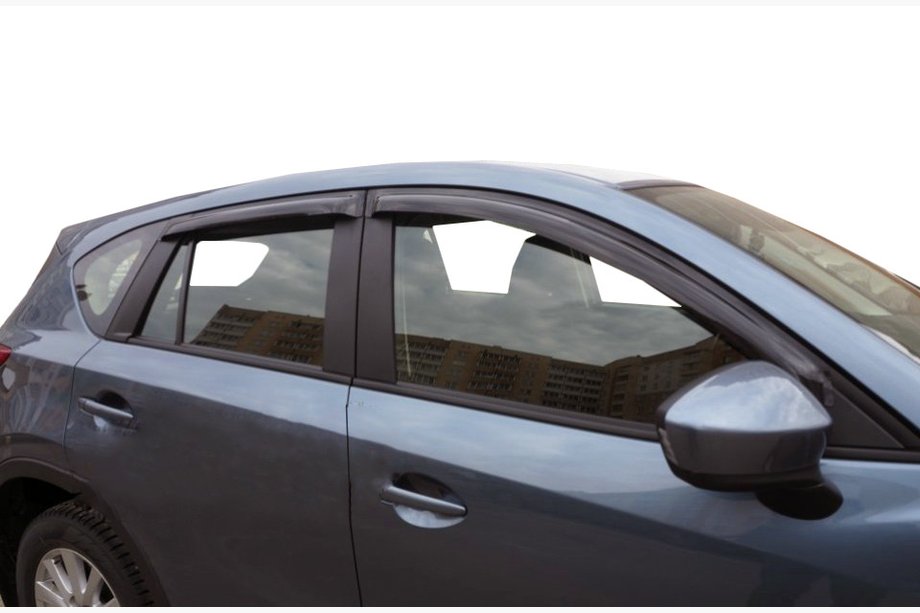 Mazda CX-5 2012-2017 рр. Вітровики (4 шт, SIM) Image