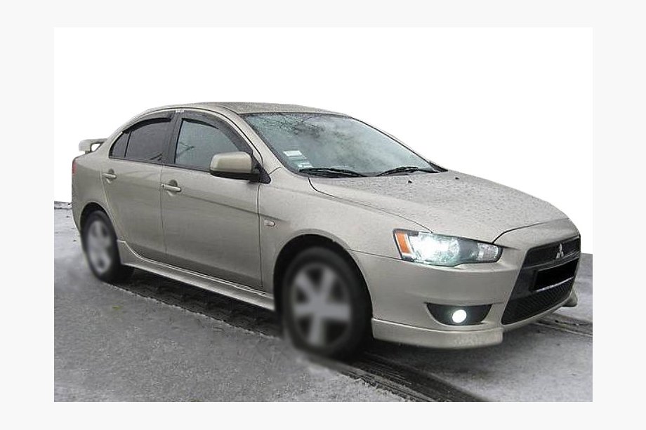 Mitsubishi Lancer X 2008- рр. Вітровики (4шт, SIM) Image