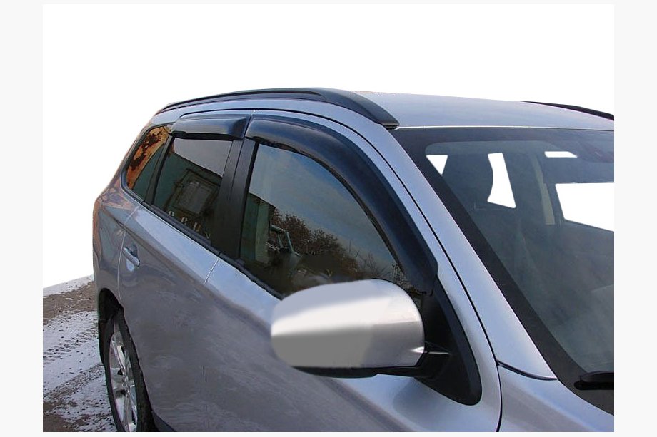 Mitsubishi Outlander 2012-2021 рр. Вітровики (4шт, SIM) Image