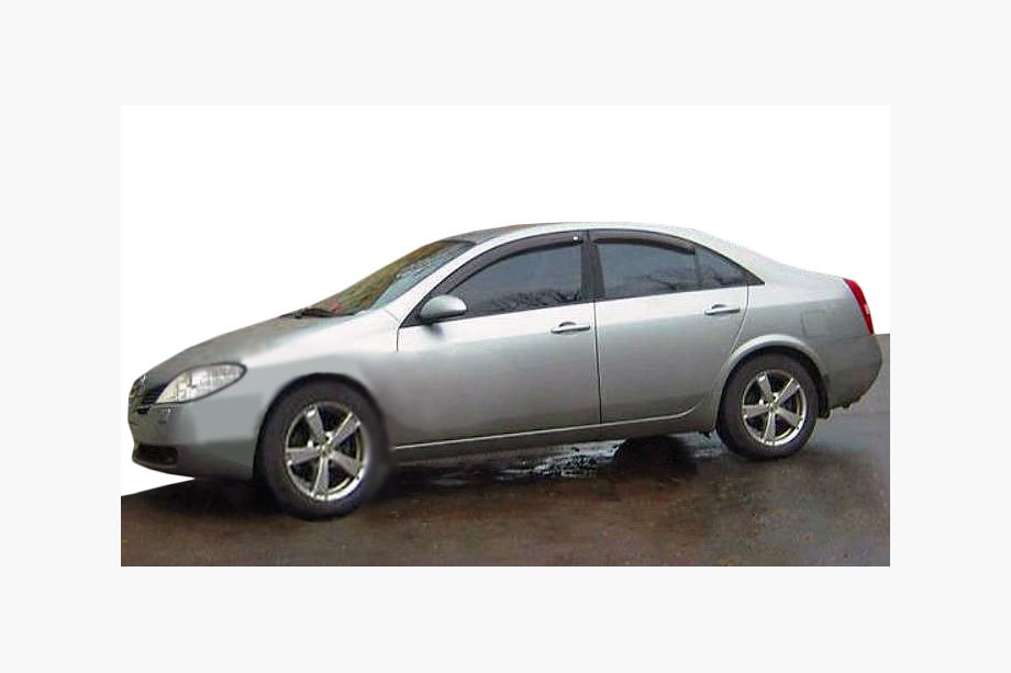 Nissan Primera P12 2002-2007 рр. Вітровики (4шт, SIM) Image