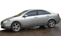 Nissan Primera P12 2002-2007 рр. Вітровики (4шт, SIM) фото 1