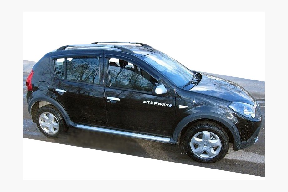 Renault Sandero 2007-2013 рр. Вітровики (4 шт, SIM) Image