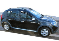 Renault Sandero 2007-2013 рр. Вітровики (4 шт, SIM) фото 1