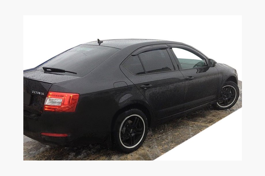 Skoda Octavia III A7 2013-2019 рр. Вітровики LiftBack (4 шт, SIM) Image