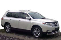 Toyota Highlander 2008-2013 рр. Вітровики (4 шт, SIM) фото 1
