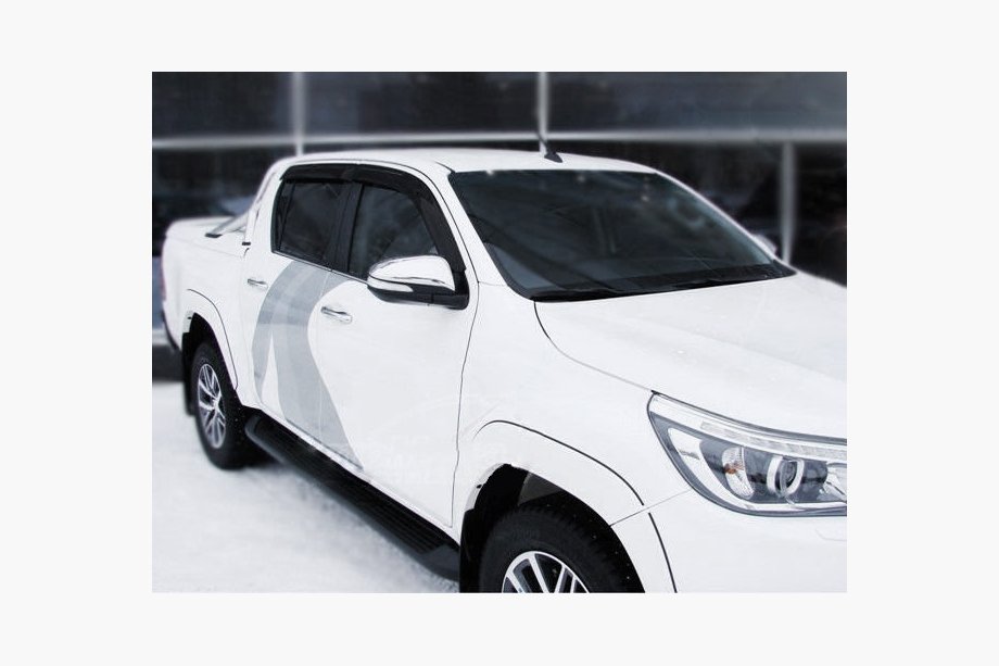 Toyota Hilux 2015- рр. Вітровики (4 шт, SIM) Фото 1