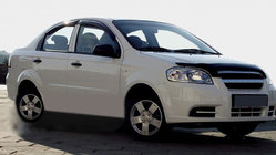 Chevrolet Aveo T250 2005-2011 рр. Дефлектор капота SD (SIM) фото 1