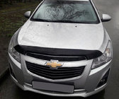 Chevrolet Cruze 2009-2015 рр. Дефлектор капоту (SIM) фото 1