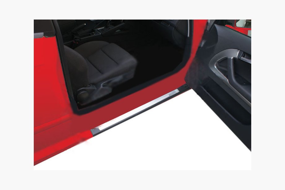 Audi A3 2003-2012 рр. Накладки на пороги внутрішні (2 шт., Сталь), купе 2 штуки (купе) Image