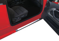 Audi A3 2003-2012 рр. Накладки на пороги внутрішні (2 шт., Сталь), купе 2 штуки (купе) фото 1