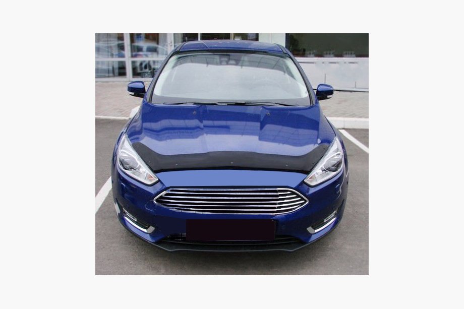 Ford Focus III 2011-2017 рр. Дефлектор капота 2015+ (SIM) Image