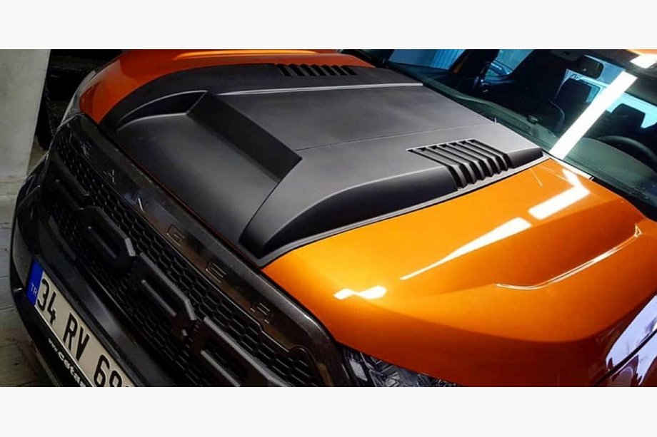 Ford Ranger 2011-2022 рр. Накладка на капот V1 (ABS) Image