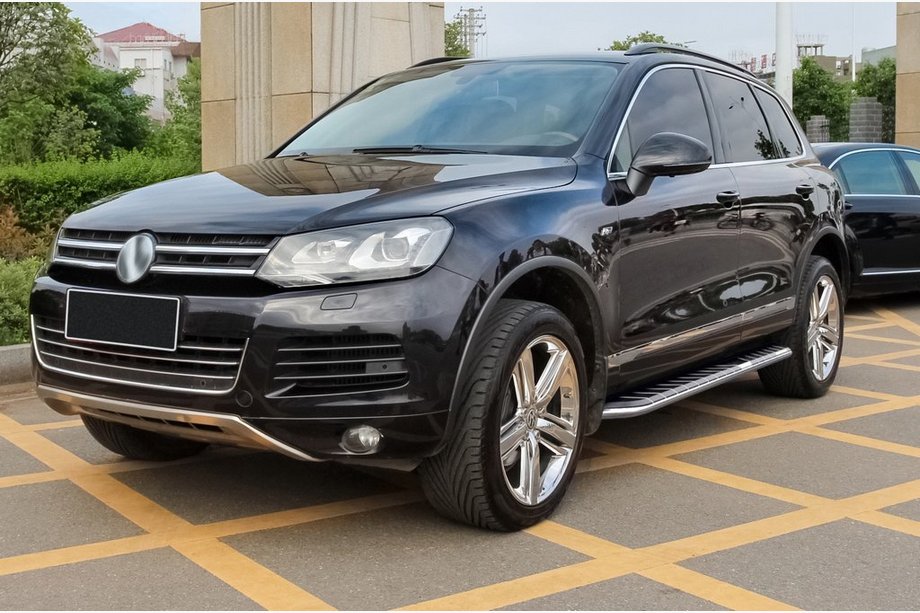 Volkswagen Touareg 2010-2018 рр. Бокові пороги під Оригінал V3 (2 шт., алюміній) Image