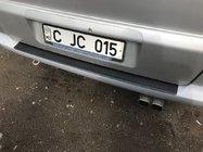 Mercedes Vito W638 1996-2003 рр. Накладка на задній бампер DDU-мат (ABS) фото 1