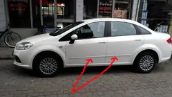 Fiat Linea 2006-2018 рр. Пластикові молдинги (к-т) фото 1