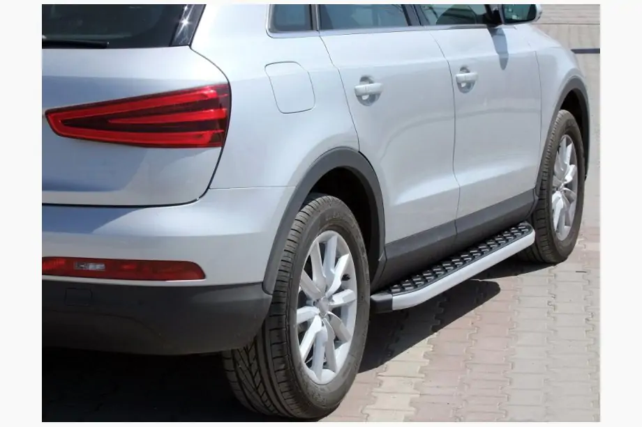 Audi Q7 2005-2015 рр. Бокові пороги BlackLine (2 шт, алюміній) Image