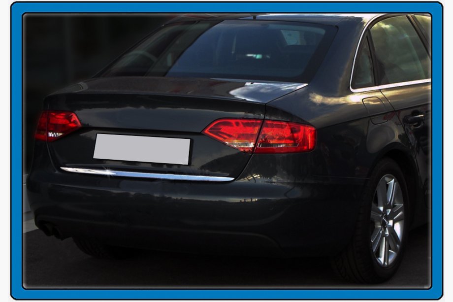 Audi A4 B8 2007-2015 рр. Кромка багажника (sedan, нерж.) Image