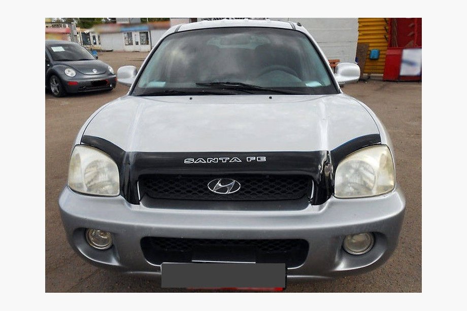 Hyundai Santa Fe 1 2000-2006 рр. Дефлектор капота (VIP) Image