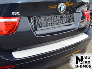 BMW X6 E71 2008-2014 рр. Накладка на задній бампер Натаніка (нерж.) фото 1