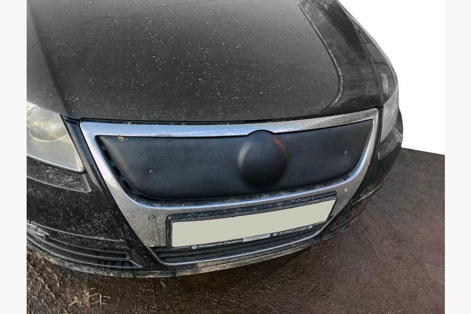 Volkswagen Passat B6 2006-2012 рр. Зимова накладка на решітку (верхня) Фото 3