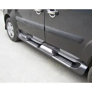Бокові пороги Sorento тип (під фарбування) Fiat Doblo I 2005-2010 рр. фото 1