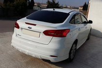 Ford Focus III 2011-2017 рр. Накладка на задній бампер Sedan 2015↗ (під фарбування) фото 1