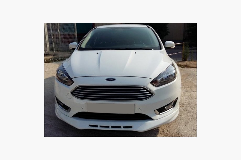 Ford Focus III 2011-2017 рр. Накладка на передній бампер 2015-2017 (під фарбування) Image