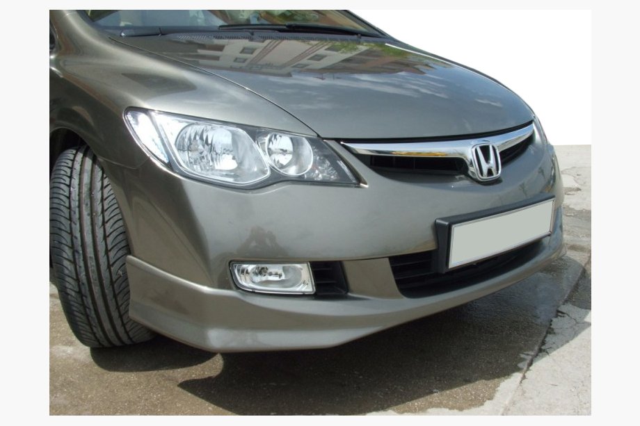 Honda Civic Sedan VIII 2006-2011 рр. Накладка на передній бампер 2006-2009 (під фарбування) Image
