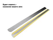 Fiat Linea 2006-2018 рр. Накладка на задній бампер Натанико (2012+, нерж.) фото 1