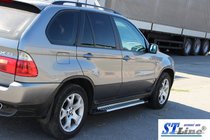 BMW X5 E53 1999-2006 рр. Бокові пороги King (2 шт, алюм.) фото 6