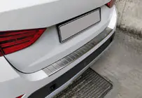 BMW X1 E84 2009-2015 рр. Накладка на задній бампер OmsaLine (нерж) фото 3