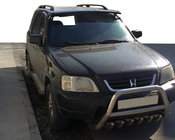 Honda CRV 1996-2001 рр. Козирьок на лобове скло (чорний глянець, 5мм) фото 1